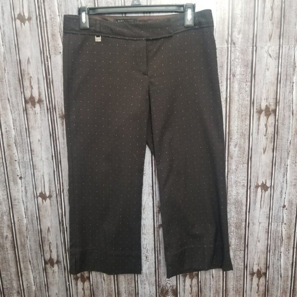 BCBGMaxAzria Dot Pattern Cropped Dress Pants -  Sz. 2
